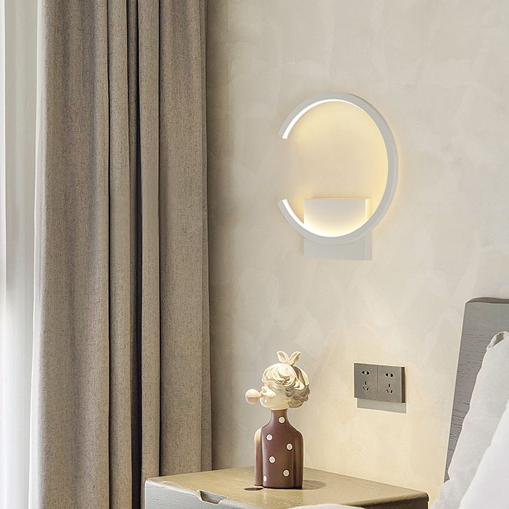 Modern Minimalist Style Regular Wall Mounted Light Fixture Metal 1 Light Wall Light Sconces for Living Room