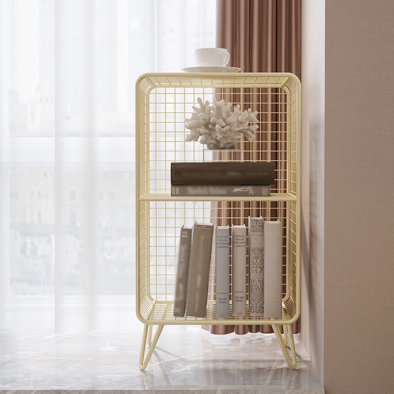 Metal Modern Standard Bookshelf Closed Back Bookcase for Home Office