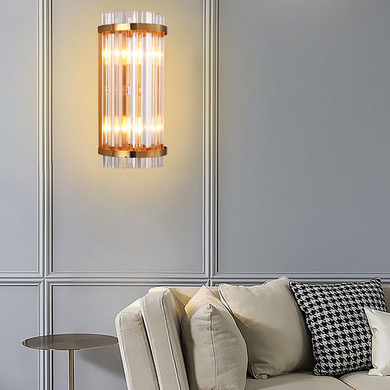 Geometric Wall Mount Lighting Simple Crystal 1 Light Wall Mounted Light for Bedroom