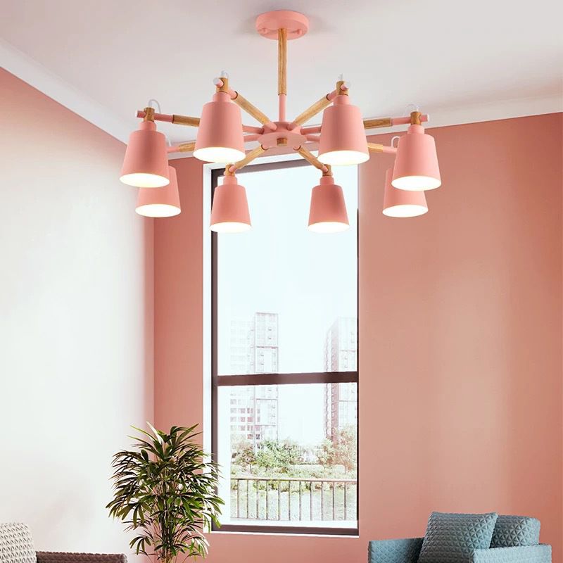 Lampada a forma di cono metallico a forma di lampadario a sospensione a led a LED LED LIDE