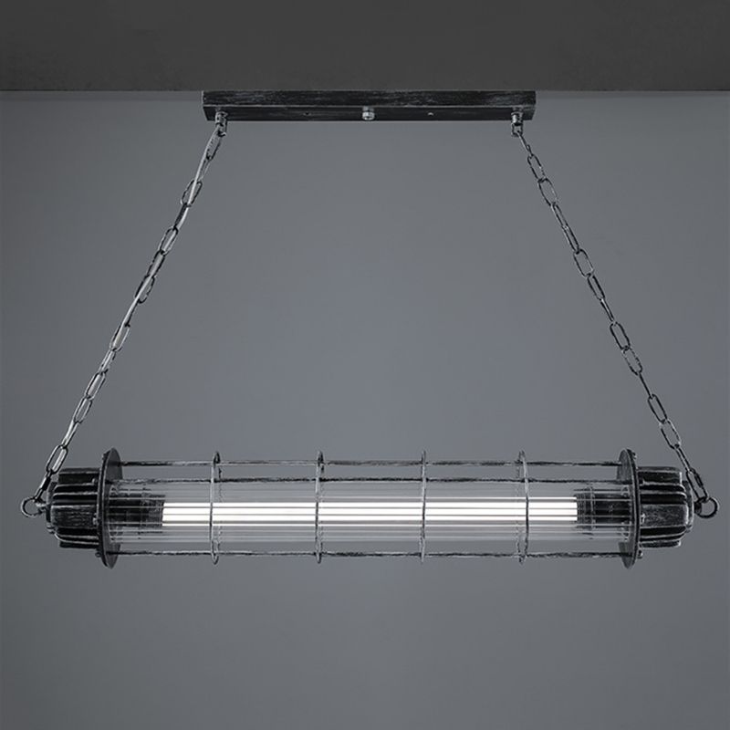 Isola da cucina industriale illuminazione lineare illuminazione isola lampade