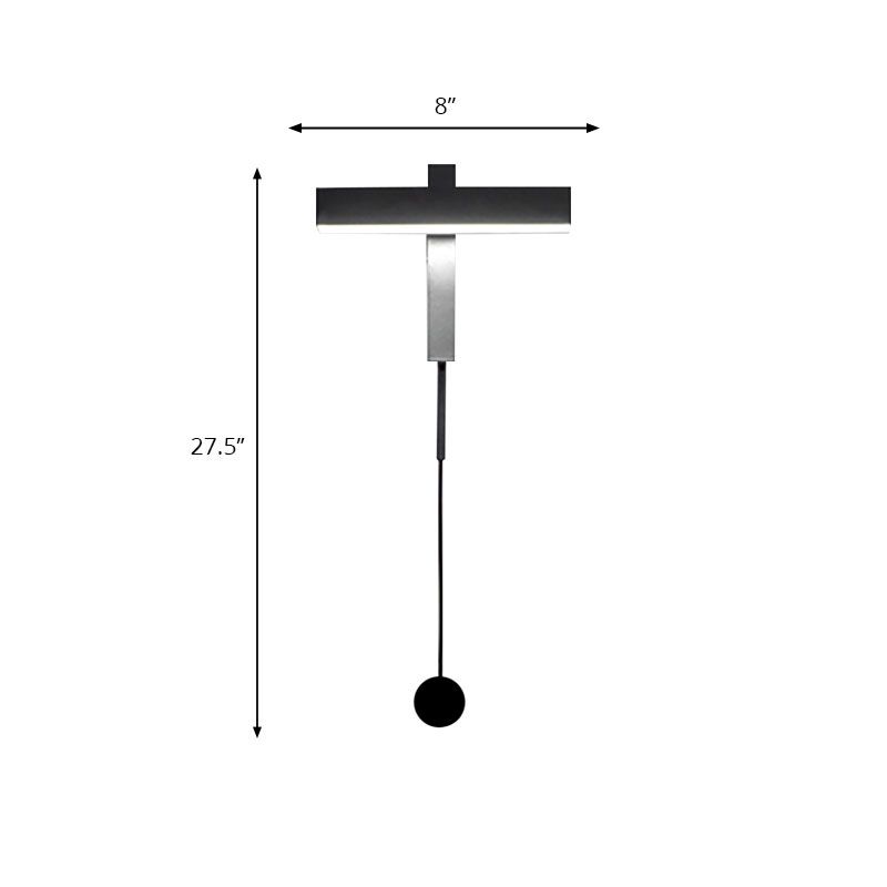 Rotatable Bar Wall Sconce Light Metal LED Warm Light Wall Lamp in Contemporary Style