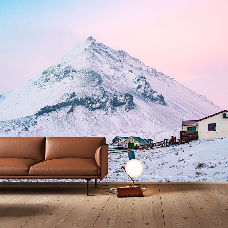 Wallpaper Photography Stain Resistant Wall Mural Mountain Range Sitting Room Wall Mural