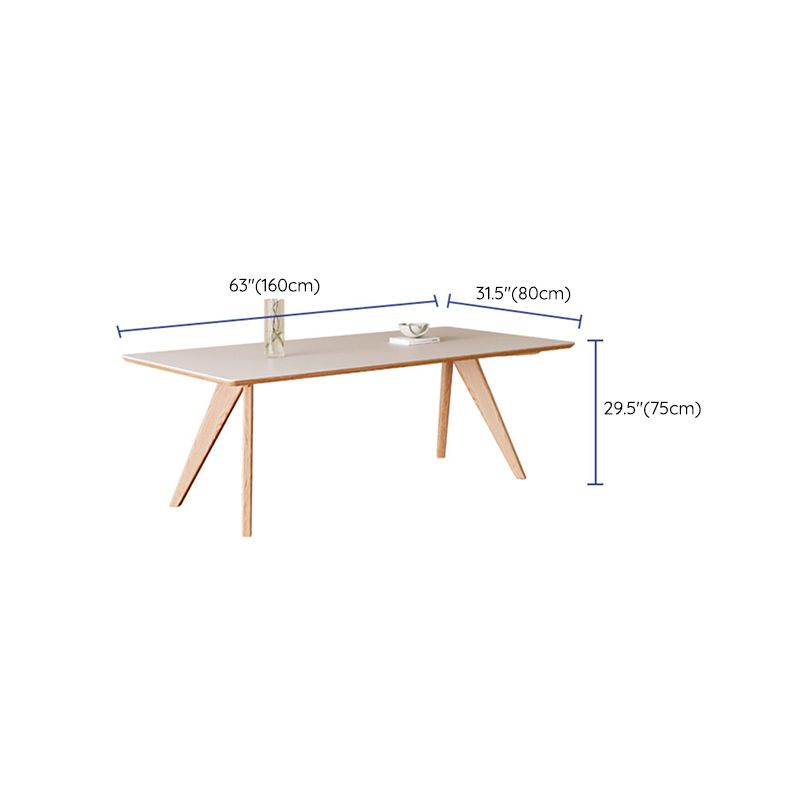 Modern 1/2/5 Pieces Furniture Stone Rectangle Dining Chairs Set in White
