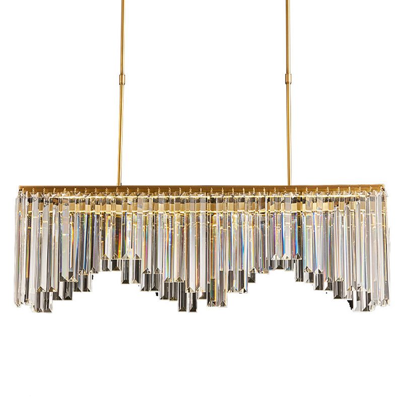 Crystal Contemporary Geometric Island Lighting Multi Lights Chandelier Lighting Fixtures