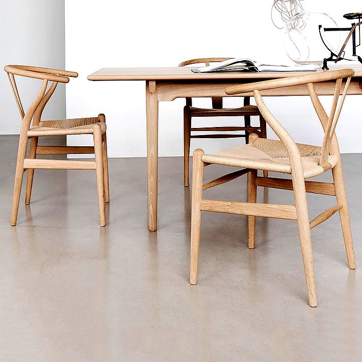 Silla de comedor de madera moderna, sillas de comedor de hueso con horquilla sin brazos para uso doméstico