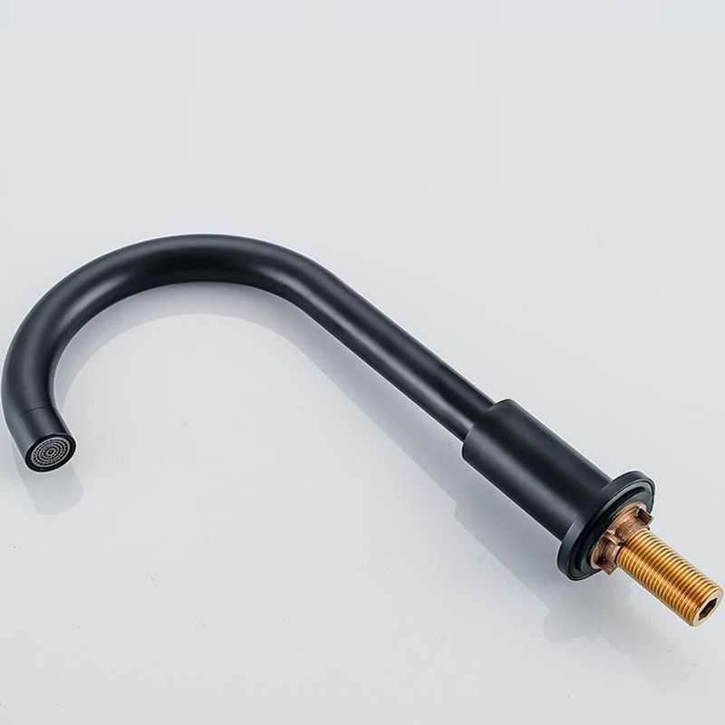 High-Arc Sink Faucet 3 Hole Lever Handle Bathroom Faucet with Water Hose