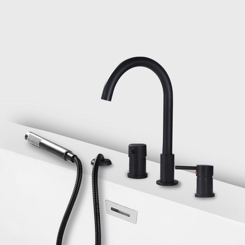 Deck Mounted Metal Roman Tub Faucet Low Arc Roman Tub Faucet Set