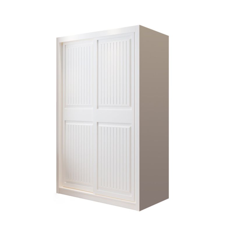 White Engineered Wood Wardrobe Cabinet Modern Wardrobe Armoire