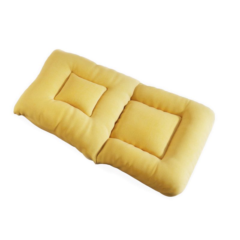 Convertible Armless Chair with Pillow Solid Color Chair for Living Room/Bedroom