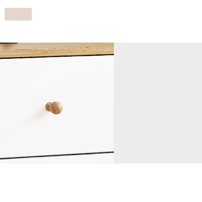 Contemporary Engineered Wood Bedroom Storage Chest Vertical Chest with Drawers