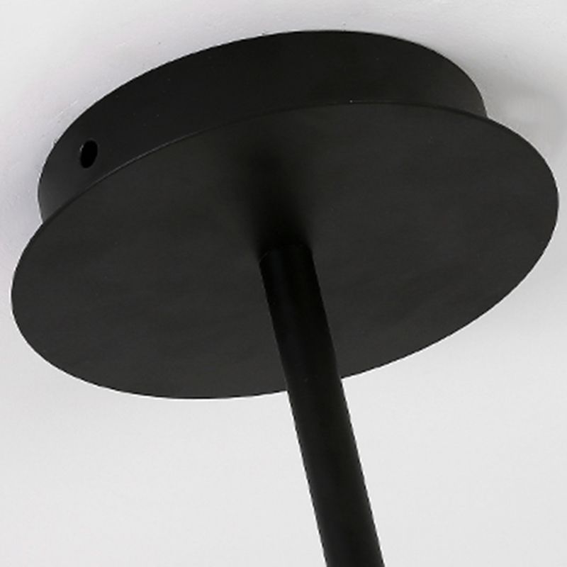 Ideas de iluminación de isla de cilindro de estilo contemporáneo luces colgantes de isla metálica