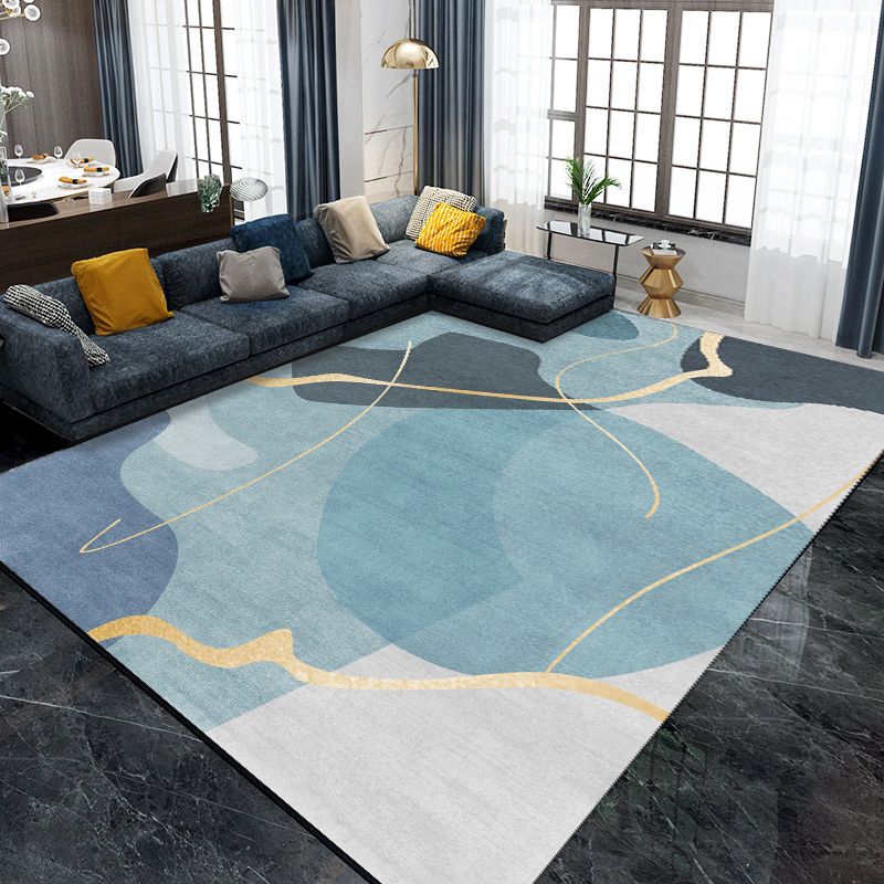 Minimalistisch gebied Rug vrijetijdscontrastpaneel Polyester Werkbestendig gebied Rug voor woonkamer