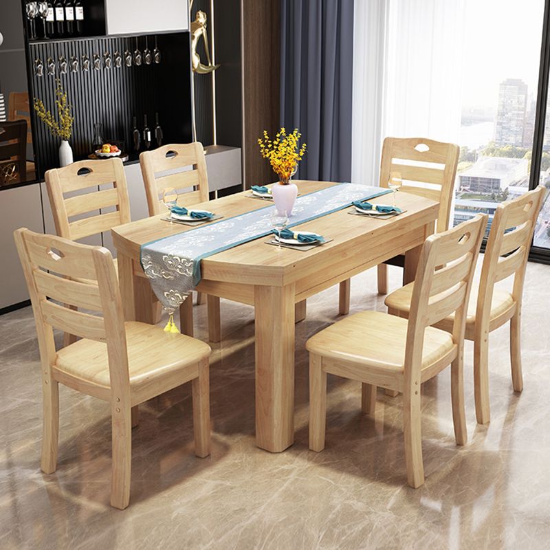 Drop-Leaf Dining Table Contemporary 4 Legs Dining Room Table