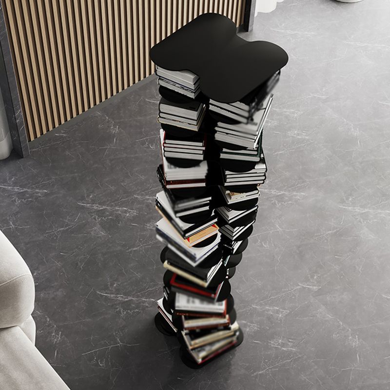 Metal Bookcase Minimalist Style Free Form Shelf for Study Room