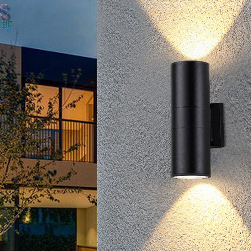 Lampe murale moderne lampe nordique simple, la teinte cylindrique, le luminaire mural pour extérieur