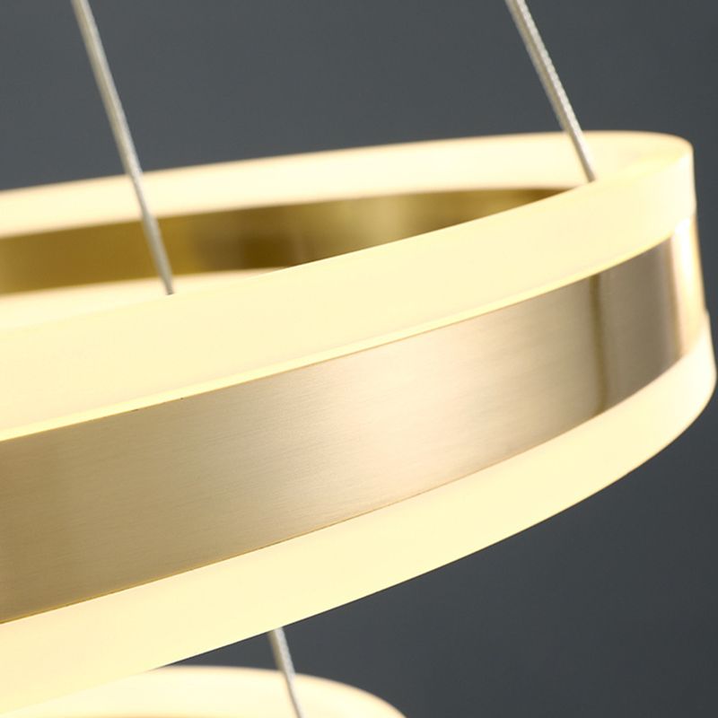 Colgante de techo de techo de metal de metal de latón accesorios de iluminación de techo contemporáneo