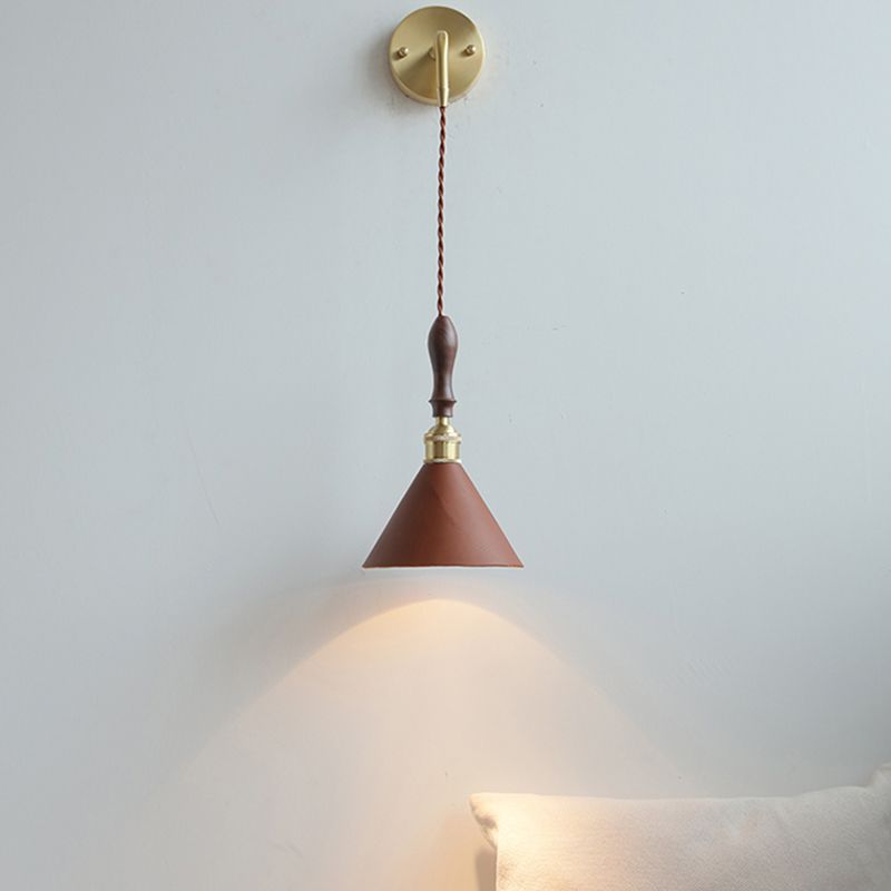 Modernism Wall Hanging Light Brown Sconce Lighting for Bedroom