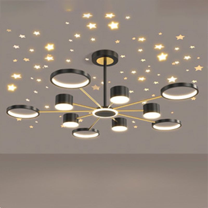 Multi Light Unique Branch Hanging Lights Modern Style Metal Hanging Lighting for House