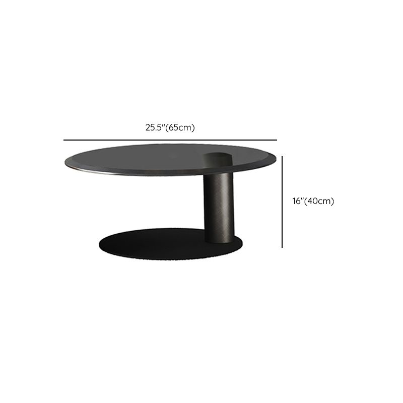 No Distressing Pedestal Coffee Table Modern Round Bunching Tables