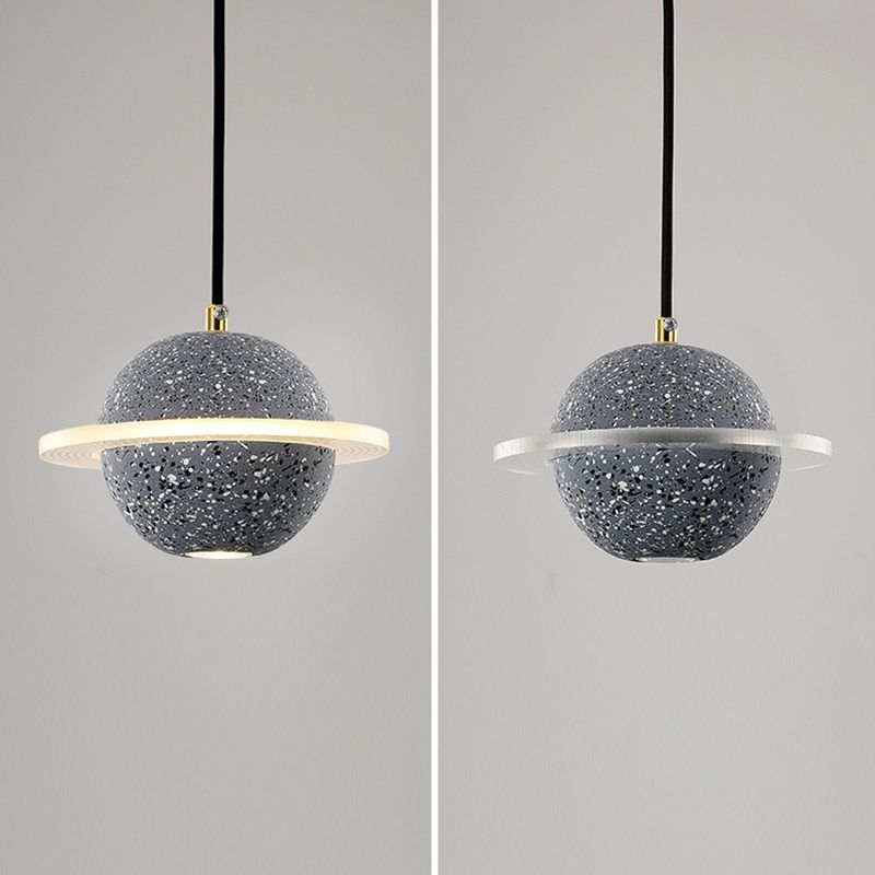 Globe zeitgenössischer Stil Hanging Lampe Acryl -Einweihlampe Lampe