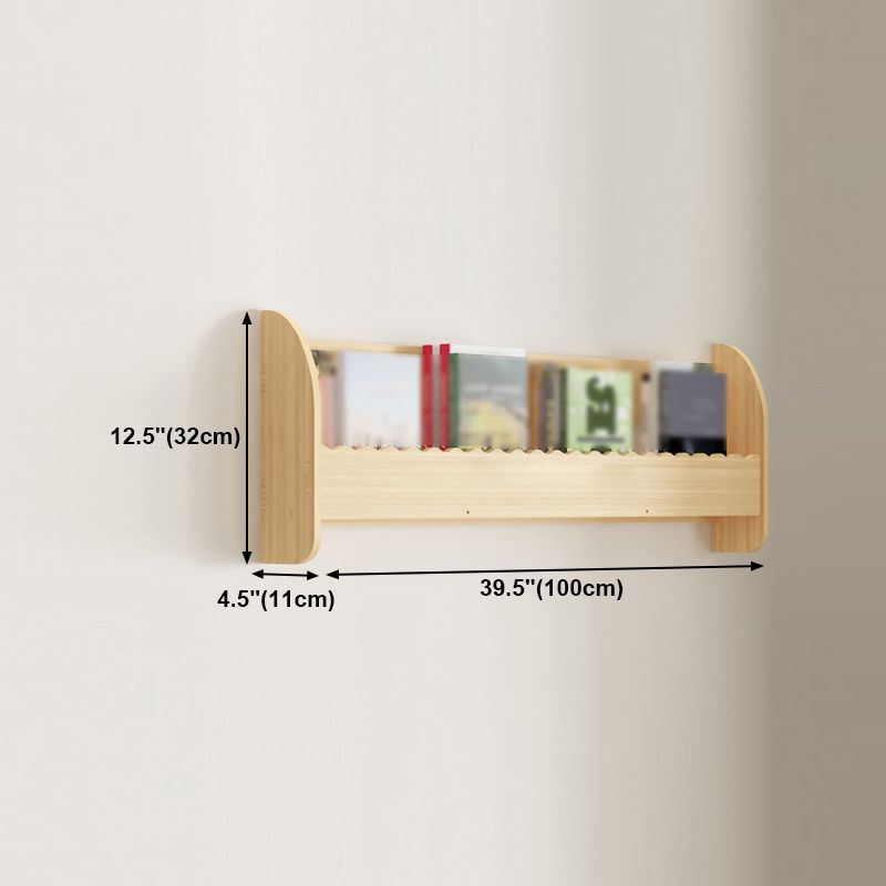 1/2/3/4-Shelf Modern Wall Unit Bookshelf Natural Pine Wood Bookshelf