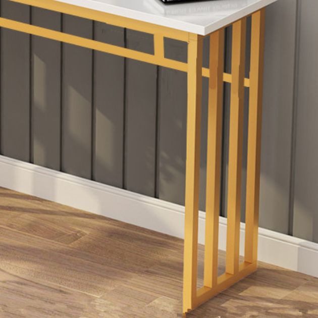 Console Table with Trestle Base Accent Table for Hall 31.5" High