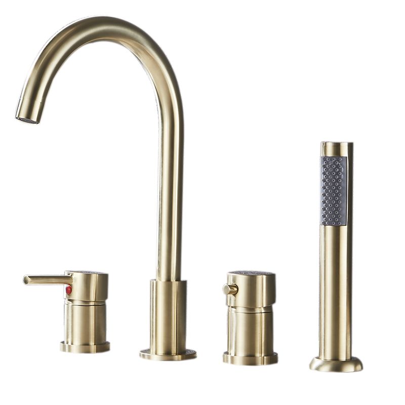 Modern Style Roman Tub Faucet Copper Deck-Mount Roman Tub Faucet