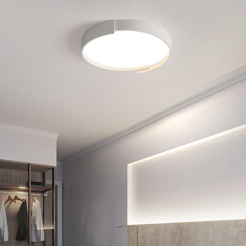 Plafonnier LED en fer laqué, montage circulaire en acrylique, Style créatif moderne, pour chambre à coucher