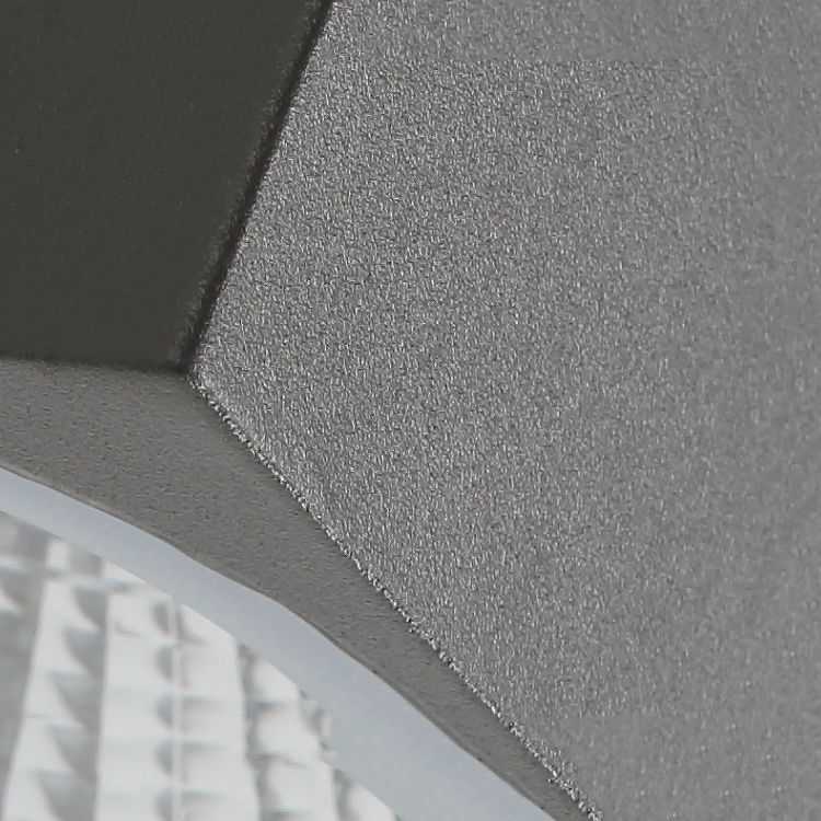 2 Lights Rectangular Wall Lighting Fixtures Modern Style Metal Wall Washer Sconce