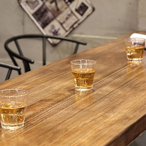 1/4/7 Pieces Industrial Rectangular Wood Top Pub Table with Metal Bar Stool Set