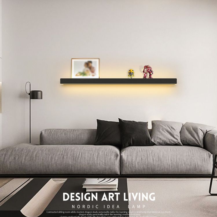 Rectangle Shaped Wall Sconce Modern Metal Acrylic LED Indoor Wall Mount Light (Without  Decorations)