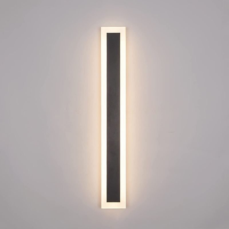 Strip Shape LED Wall Mount Light Modern Style Wall Light with Acrylic Shade for Outdoor