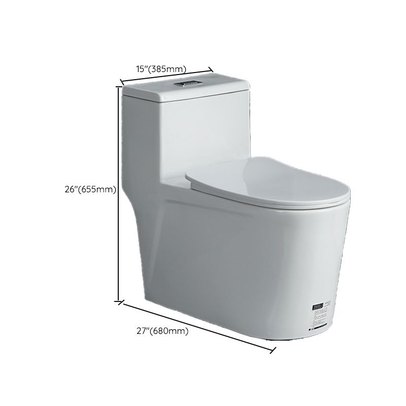 Modern 1-Piece Flush Toilet Floor Mount Urine Toilet for Washroom