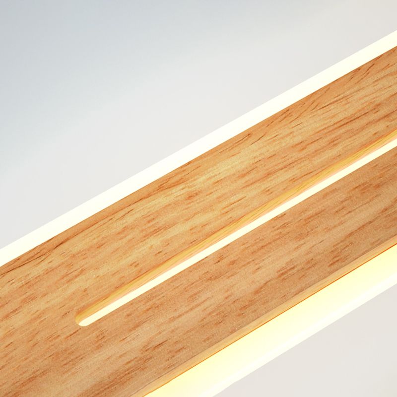 Luci da parete di vanità lineari Vintage Modern Simplicity Speccone parete in legno per bagno