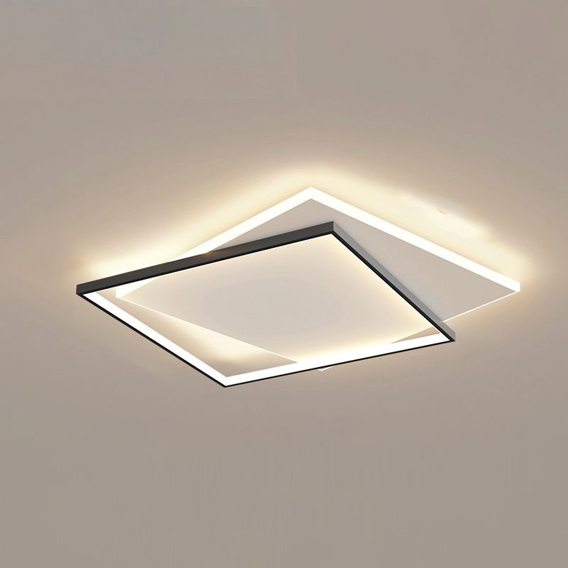 Metal Square Ceiling Fixture Minimalist-Style LED Ceiling Lighting