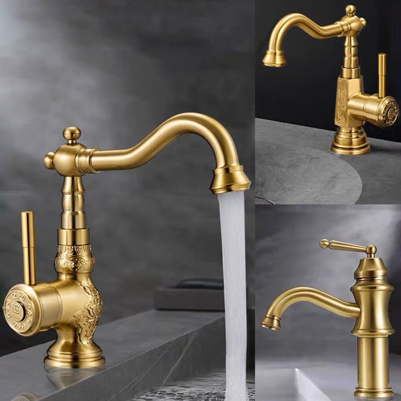 Traditional Kitchen Faucet Brass High Arc Gold Standard Kitchen Faucets Single Handle