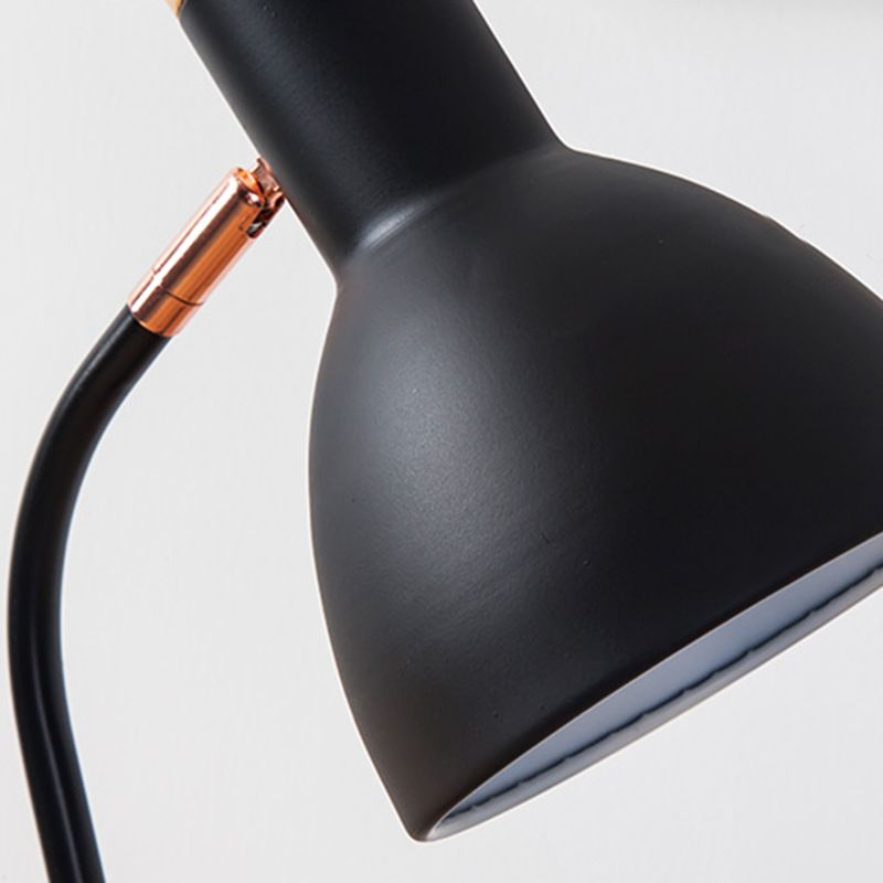 1 lampada da tavolo contemporanea leggera lampade da tavolo cono in metallo per camera da letto