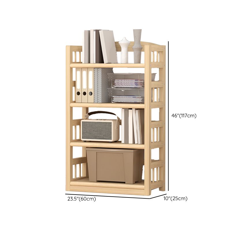 Pine Natural Chest Contemporary Rectangle Accent Chest with Shelves