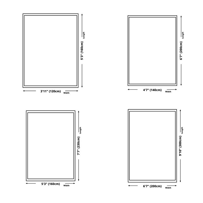 Gold Simple Carpet Blending Graphic Carpet Stain Resistant Carpet for Living Room