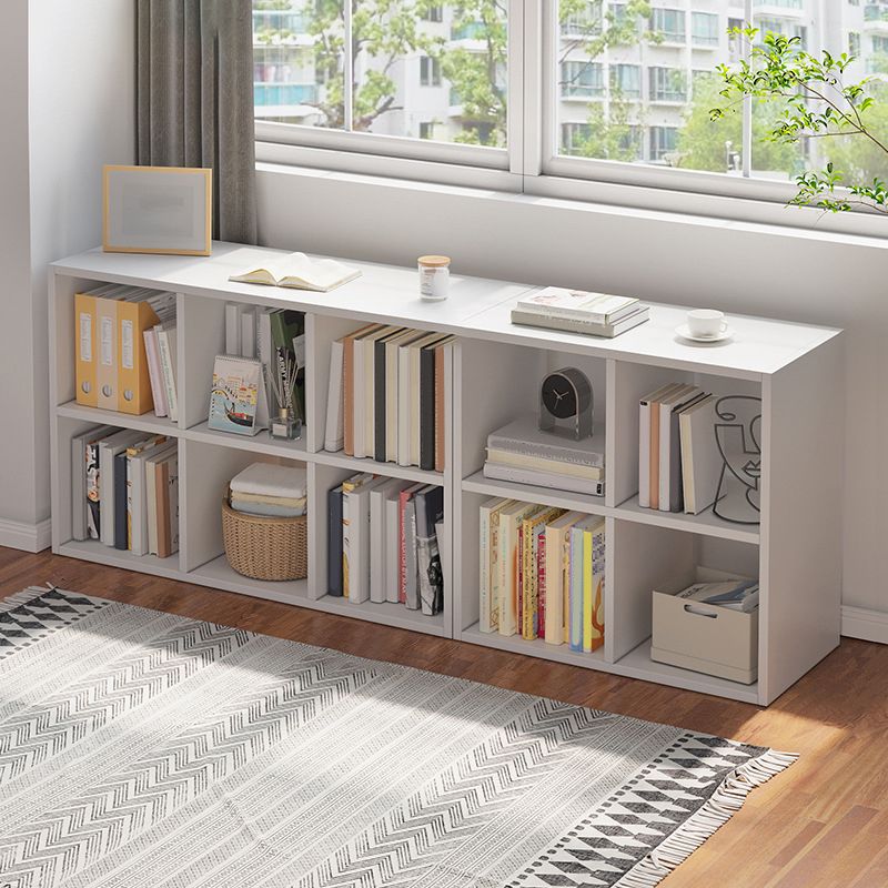 Standard Engineered Wood Bookcase Scandinavian Closed Back Bookshelf