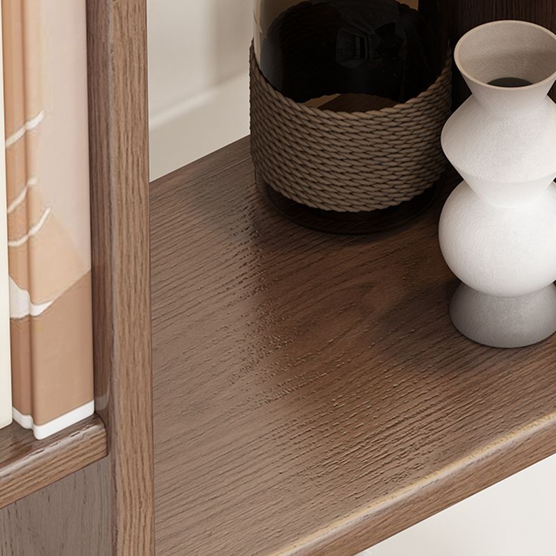 Modern Open Back Standard Book Shelf Wooden Bookcase for Study Room