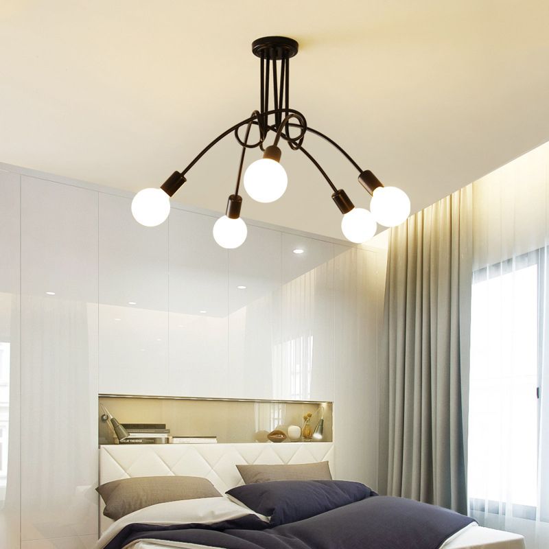 Industrial Ceiling Light Colorful Flush Mount Light Fixture for Sitting Room
