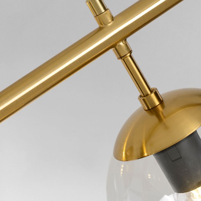 Orb Island Lighting Fixture Minimalistic Glass Island Ceiling Light for Dinning Room