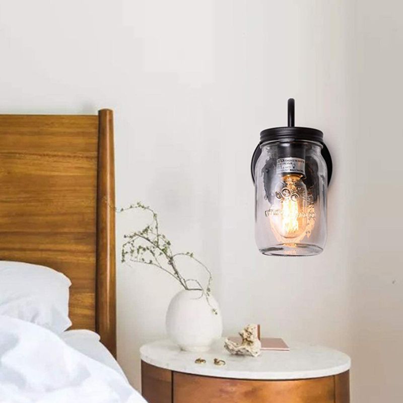 Industrielles Schwanenhalsstiel -Leuchten -Licht -Eingangs -Jar -Wandlampe für Korridor