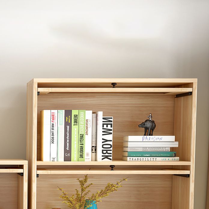 Manufactured Wood Standard Bookcase Scandinavian Bookcase with Door