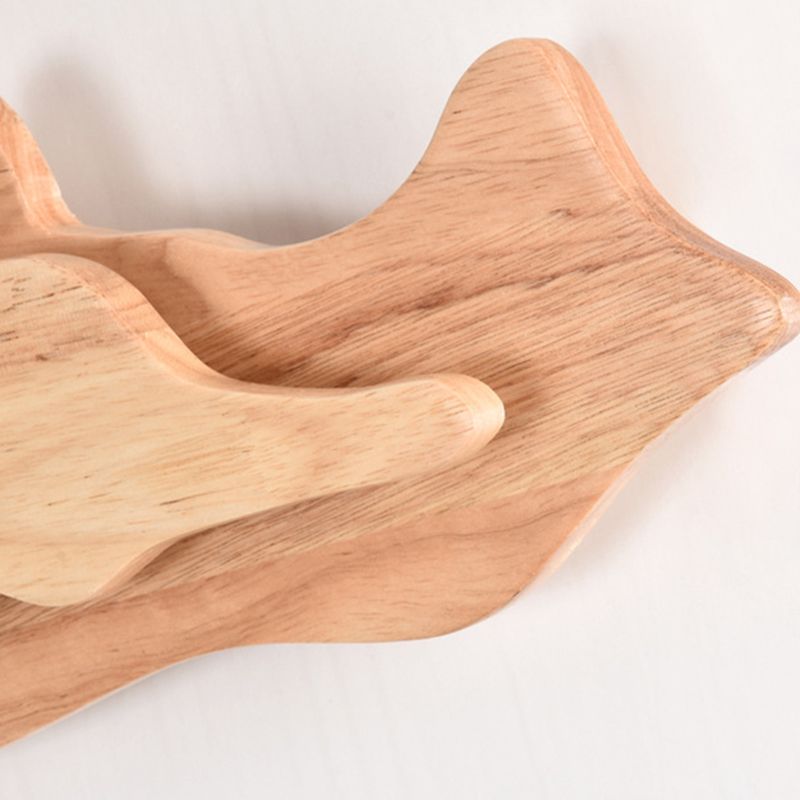 1 luci di luce unica unica in stile moderno illuminazione a parete in legno per camera da letto