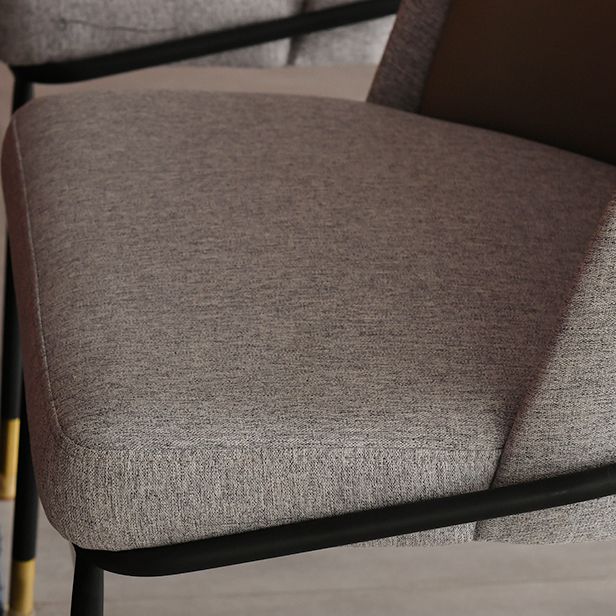 Nordic Style Upholstered Armless Dining Chairs Solid Back Chair