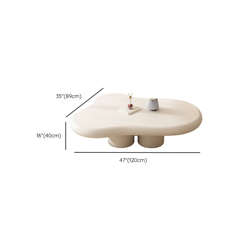 Modern Wood Coffee Cocktail Table 4 Legs Coffee or End Table White