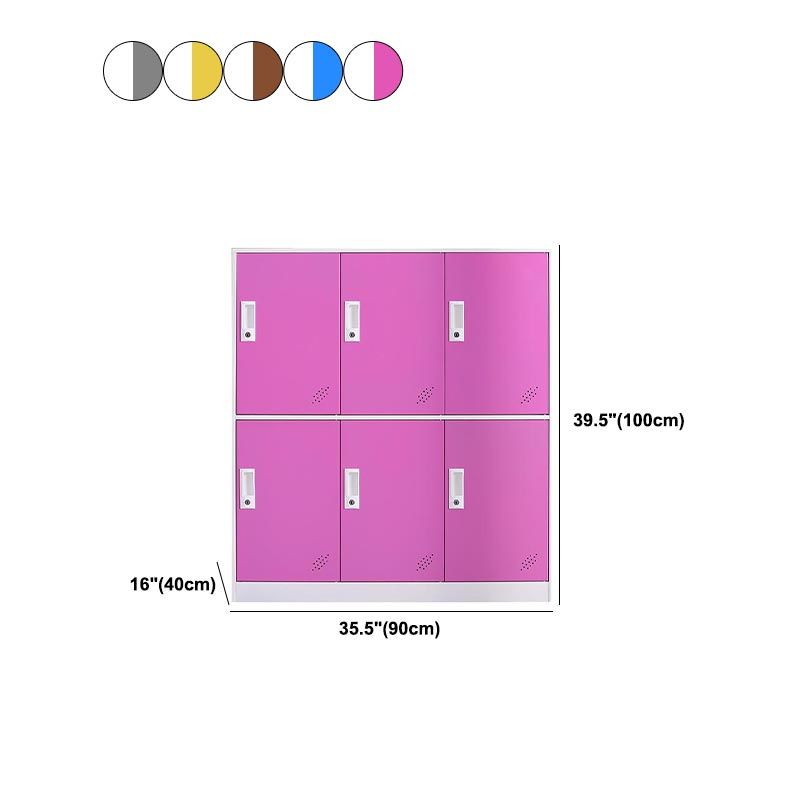 Non-Hanging Armoire Contemporary Metal Storage Cabinet for Home